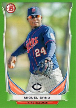 2014 Bowman Draft - Top Prospects Green #TP-2 Miguel Sano Front