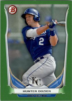 2014 Bowman Draft - Top Prospects Green #TP-46 Hunter Dozier Front