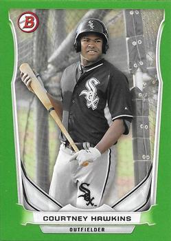 2014 Bowman Draft - Top Prospects Green #TP-87 Courtney Hawkins Front
