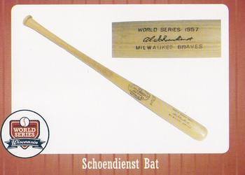 2007 Wisconsin Historical Museum World Series Wisconsin #84 Schoendienst Bat Front