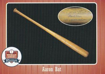 2007 Wisconsin Historical Museum World Series Wisconsin #86 Aaron Bat Front