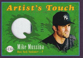 2004 Upper Deck Play Ball - Artist's Touch Jersey 50 #AT-MM Mike Mussina Front