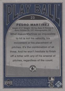 2004 Upper Deck Play Ball - Blue #23 Pedro Martinez Back