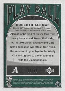 2004 Upper Deck Play Ball - Green #99 Roberto Alomar Back