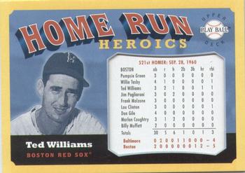 2004 Upper Deck Play Ball - Home Run Heroics #HH-TW2 Ted Williams Front