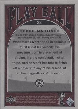 2004 Upper Deck Play Ball - Parallel 175 #23 Pedro Martinez Back