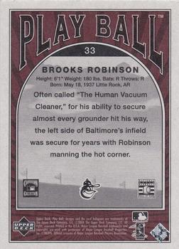 2004 Upper Deck Play Ball - Parallel 175 #33 Brooks Robinson Back