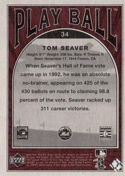 2004 Upper Deck Play Ball - Parallel 175 #34 Tom Seaver Back
