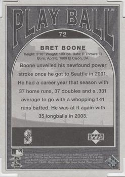 2004 Upper Deck Play Ball - Parallel 175 #72 Bret Boone Back