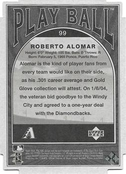 2004 Upper Deck Play Ball - Parallel 175 #99 Roberto Alomar Back
