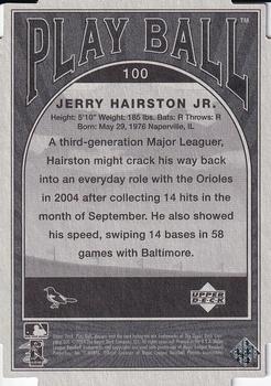 2004 Upper Deck Play Ball - Parallel 175 #100 Jerry Hairston Jr. Back