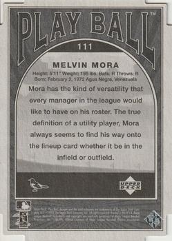 2004 Upper Deck Play Ball - Parallel 175 #111 Melvin Mora Back