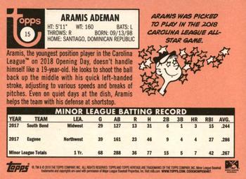 2018 Topps Heritage Minor League #15 Aramis Ademan Back