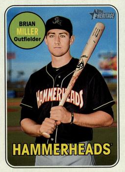 2018 Topps Heritage Minor League #26 Brian Miller Front