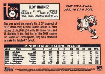 2018 Topps Heritage Minor League #50 Eloy Jimenez Back