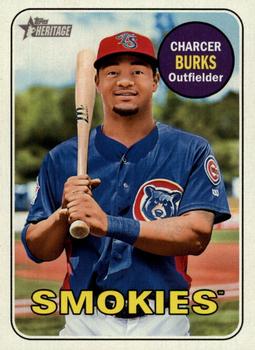 2018 Topps Heritage Minor League #62 Charcer Burks Front