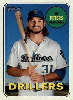 2018 Topps Heritage Minor League #89 DJ Peters Front