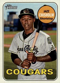 2018 Topps Heritage Minor League #93 Jazz Chisholm Front