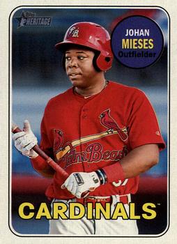 2018 Topps Heritage Minor League #129 Johan Mieses Front