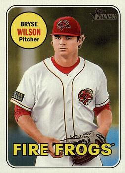 2018 Topps Heritage Minor League #164 Bryse Wilson Front