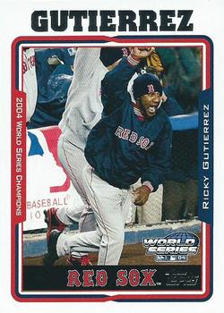 2004 Topps World Champions Boston Red Sox #16 Ricky Gutierrez Front