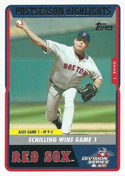 2004 Topps World Champions Boston Red Sox #40 Curt Schilling Front