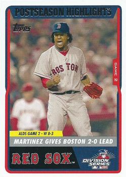 2004 Topps World Champions Boston Red Sox #41 Pedro Martinez Front