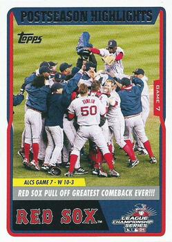 2004 Topps World Champions Boston Red Sox #49 Team Celebration Front