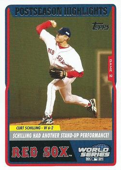 2004 Topps World Champions Boston Red Sox #52 Curt Schilling Front
