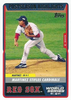 2004 Topps World Champions Boston Red Sox #53 Pedro Martinez Front