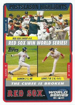 2004 Topps World Champions Boston Red Sox #54 Team Celebration Front