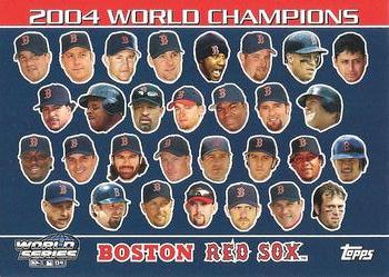 2004 Topps World Champions Boston Red Sox #NNO Boston Red Sox Jumbo Front
