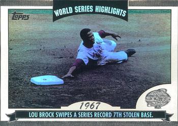 2004 Topps - World Series Highlights (Series One) #WS-LB Lou Brock Front