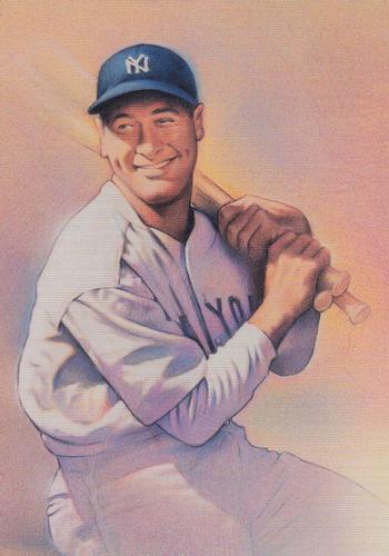 2000 USPS Legends of Baseball Postcards - Prepaid Postcard #NNO Lou Gehrig Front