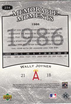 2004 Upper Deck Legends Timeless Teams #254 Wally Joyner Back