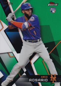 2018 Finest - Green Refractor #81 Amed Rosario Front