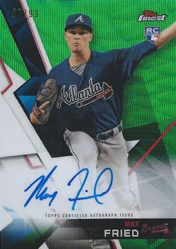 2018 Finest - Finest Autographs Green Wave #FA-MFR Max Fried Front