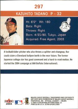 2004 Ultra #297 Kazuhito Tadano Back