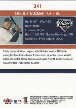 2004 Ultra #341 Freddy Guzman Back