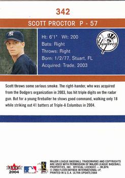 2004 Ultra #342 Scott Proctor Back