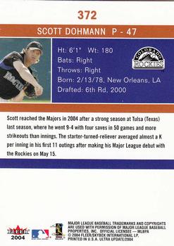 2004 Ultra #372 Scott Dohmann Back