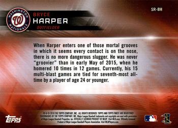 2018 Finest - Sitting Red #SR-BH Bryce Harper Back