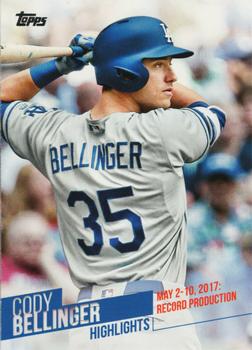 2018 Topps - Cody Bellinger Highlights #CB-4 May 2-10, 2017: Record Production Front