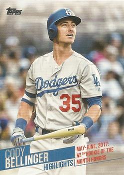 2018 Topps - Cody Bellinger Highlights #CB-14 May-June, 2017: NL Rookie of the Month Honors Front