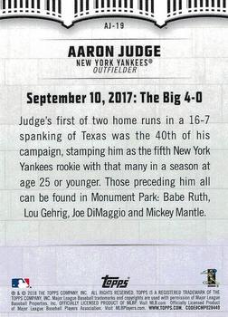2018 Topps - Aaron Judge Highlights #AJ-19 Aaron Judge Back