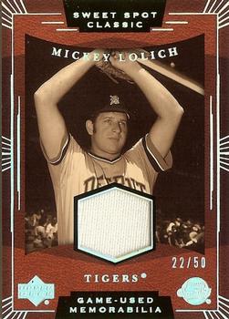 2004 Upper Deck Sweet Spot Classic - Game Used Memorabilia Silver Rainbow #SS-ML Mickey Lolich Front