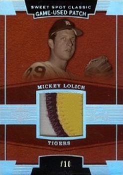 2004 Upper Deck Sweet Spot Classic - Game Used Patch Silver Rainbow #GU-ML Mickey Lolich Front