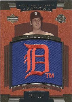 2004 Upper Deck Sweet Spot Classic - Patch SN125 #SSP-ML Mickey Lolich Front