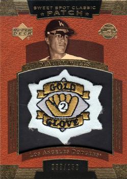 2004 Upper Deck Sweet Spot Classic - Patch SN150 #SSP-MW Maury Wills Front