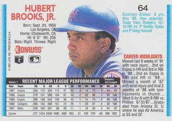 1992 Donruss #64 Hubie Brooks Back